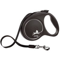 Flexi povodac Black Design Traka Srebrni