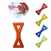 Natura Plastic Triangle Bone Dog Toy 12,5 cm