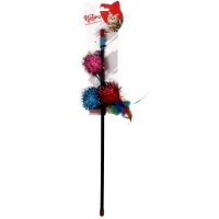 Natura Triple Shiny Ball Cat Fishing Rod Toy 45 cm