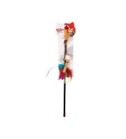 Natura Dental Feather Bird Cat Fishing Rod Toy 45 cm