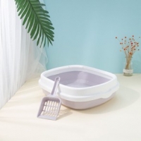 Toalet za mačke Removable Cat Box Ljubičasti