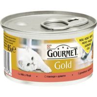 Gourmet Gold Savoury Cake konzerva za mačke Govedina,Paradajz  85g 