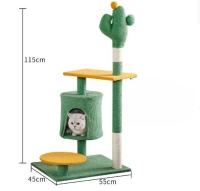 Grebalica za mačke kaktus sa kućicom 55x45x115 cm